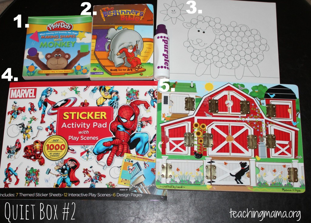 DIY Sticker Busy Box for Easy Quiet Time Play for Kids