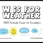 W is for Weather — Letter W Printables