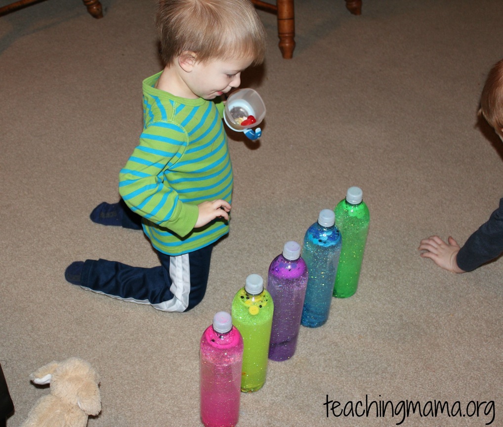 Colored Sensory Bottles