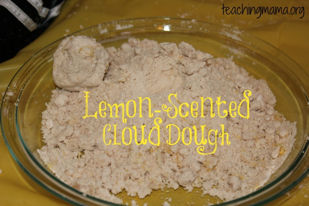 Lemon-Scented Cloud Dough