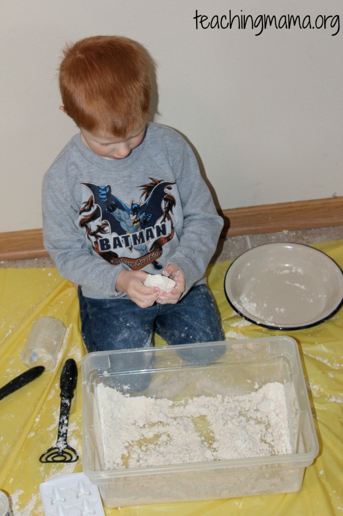 Molding Cloud Dough