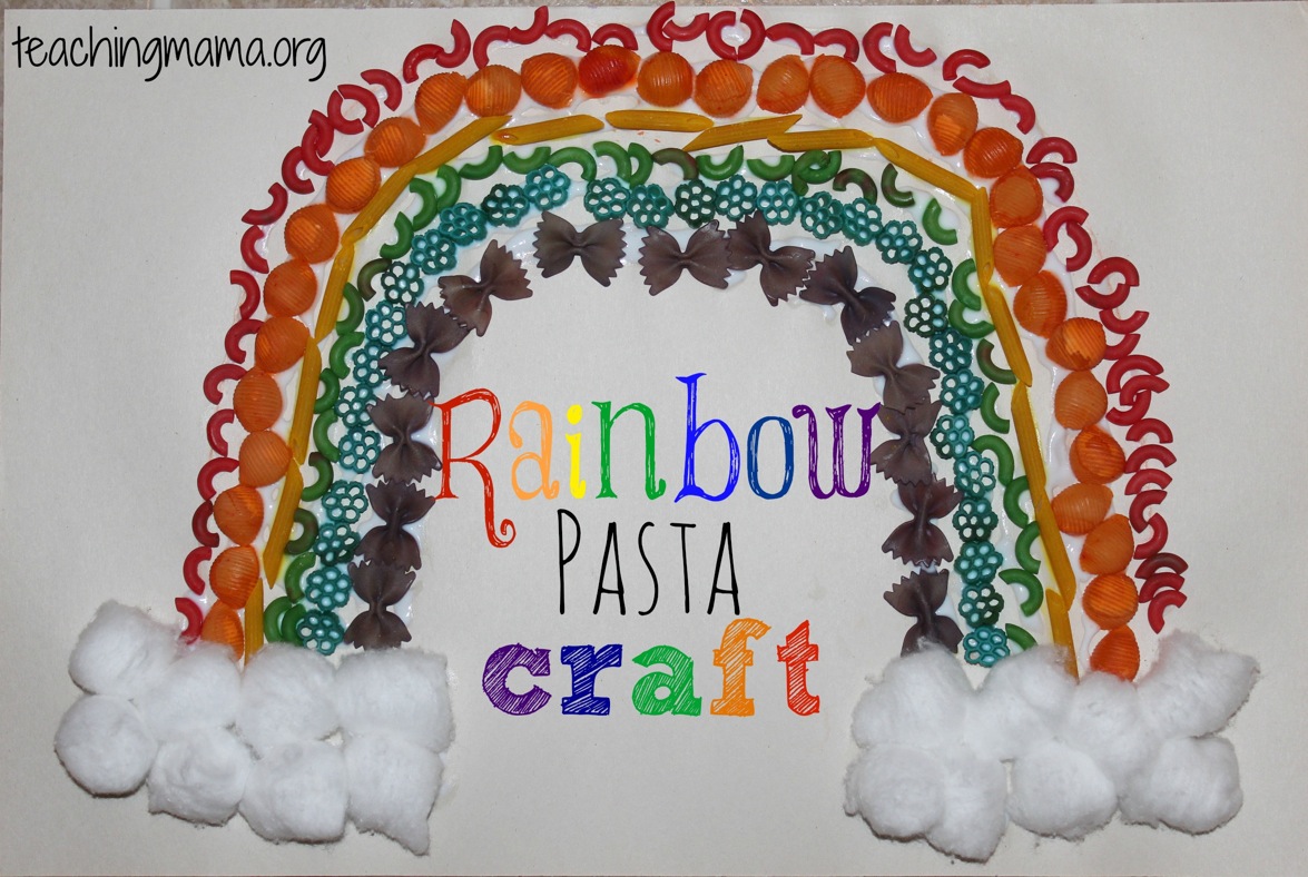 Rainbow Pasta Craft