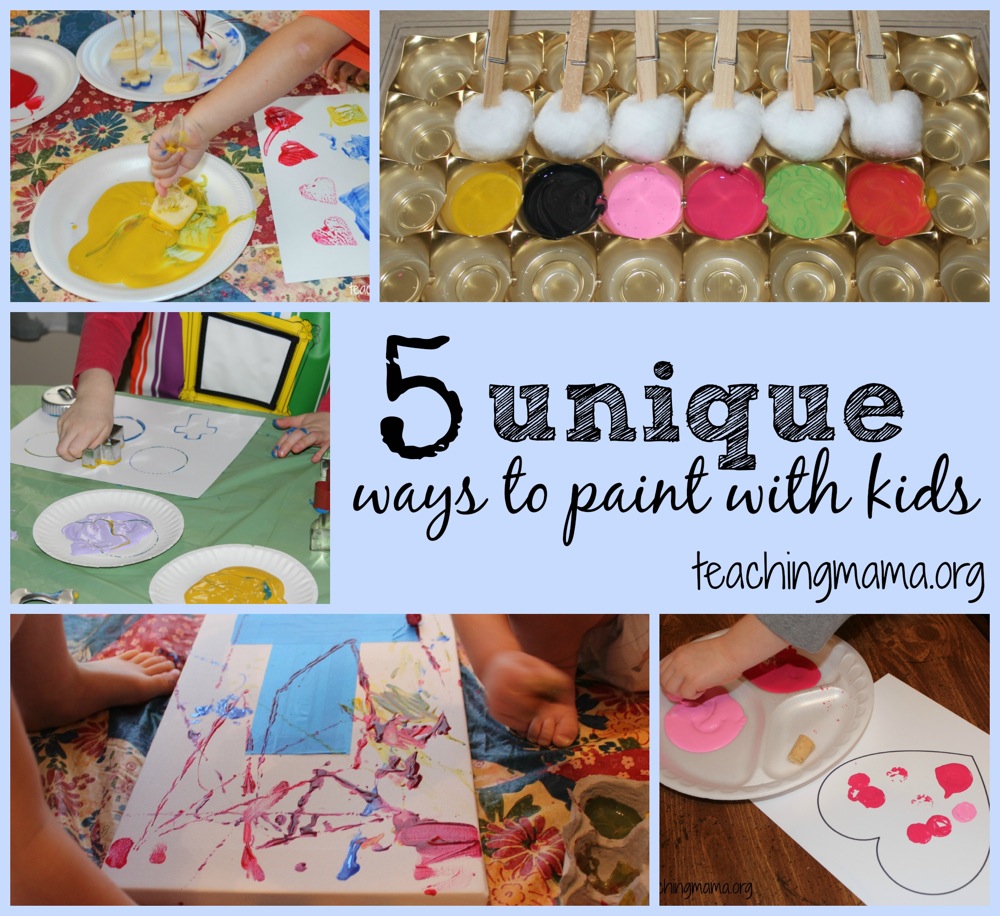 5 Unique Ways to Paint with Kids