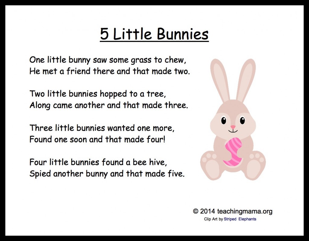 5 Little Bunnies Chant