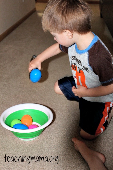 Egg Race with Tongs