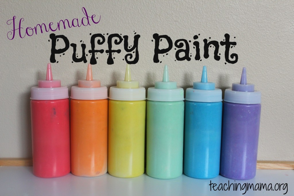 How Do You Make Puffy Paint Recipe - Kid Activities with Alexa