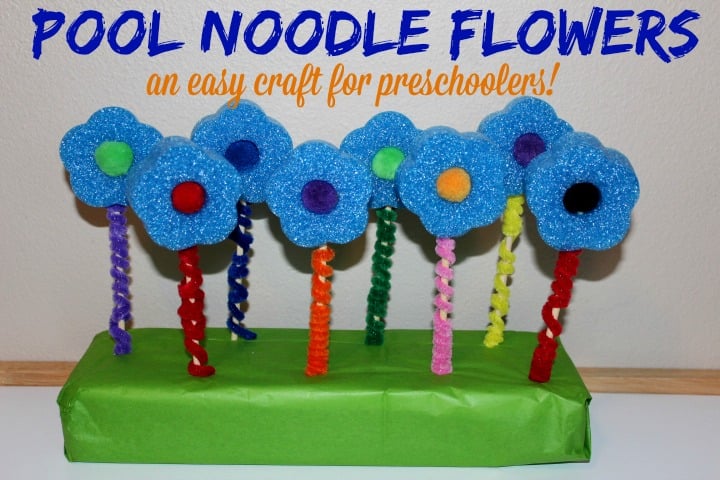 Pool Noodle Flowers Craft