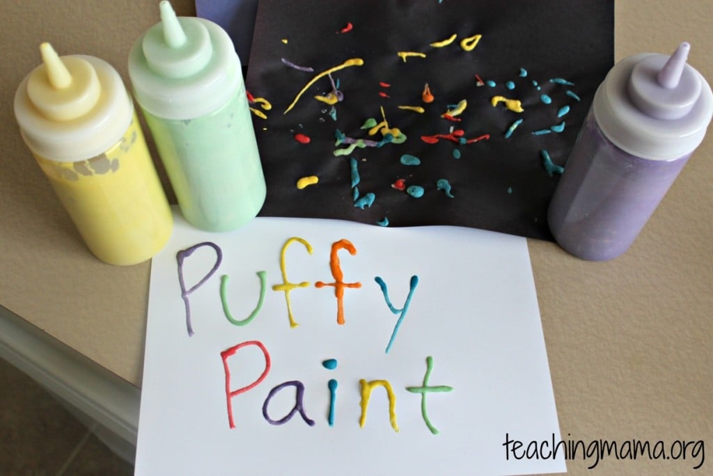 Homemade Puffy Paint