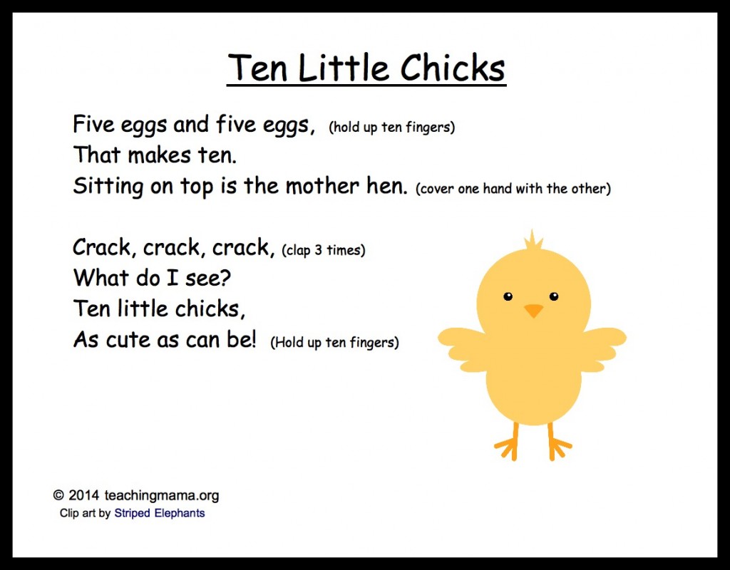 Ten Little Chicks