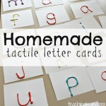 Homemade Tactile Letter Cards