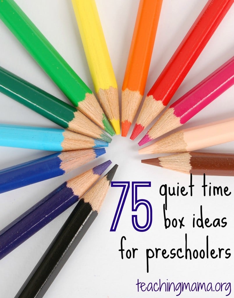 75 Quiet Time Box Ideas for Preschoolers