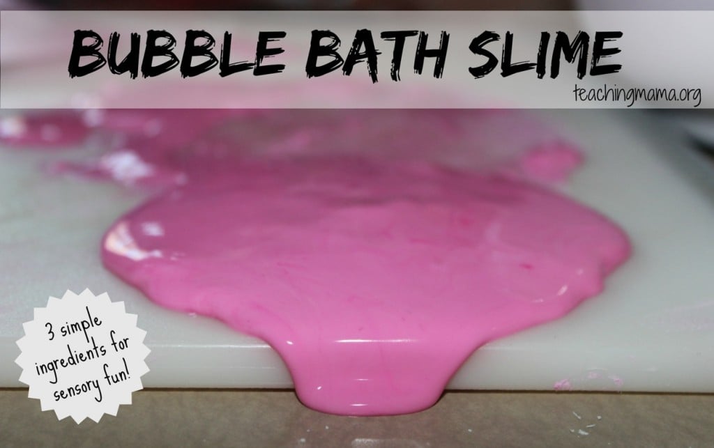 Bubble Bath Slime Recipe