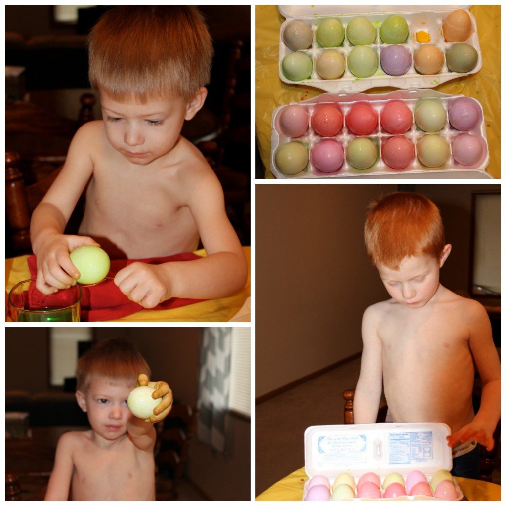 Dyeing Easter Eggs