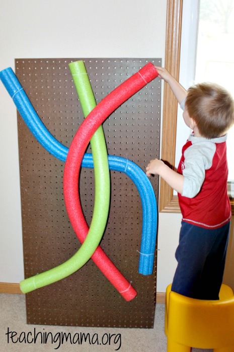 Marbles with Pool Noodles