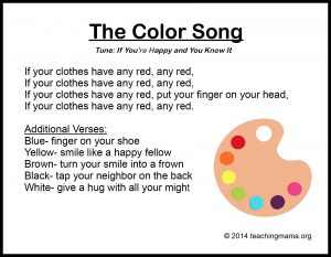 10 Preschool Songs About Colors