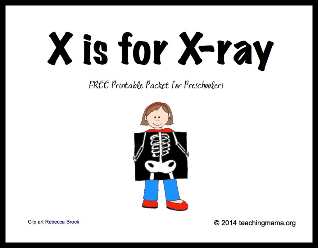 x is for x ray letter x printables