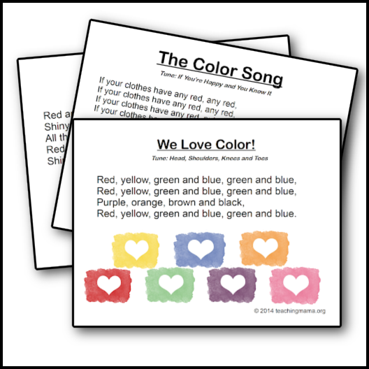 10 Preschool Songs About Colors