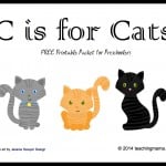 C is for Cats — Letter C Printables