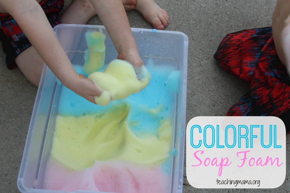 Soap Foam - Calm Play Activity - Teaching Mama