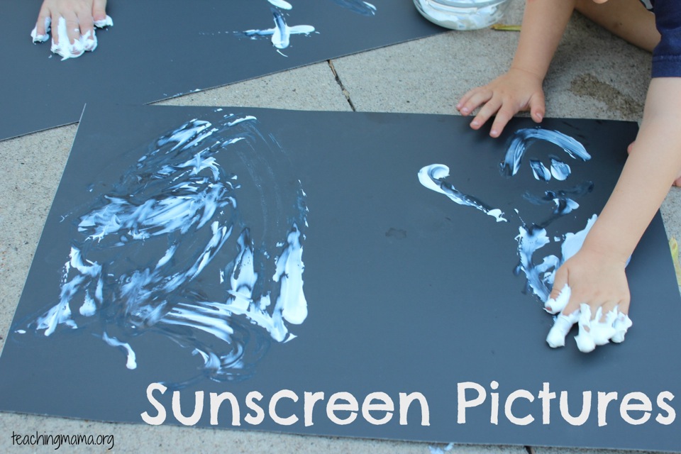 The Messier the Better: Painting with Sunscreen