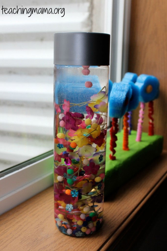 flower sensory bottle