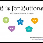 B is for Buttons — Letter B Printables