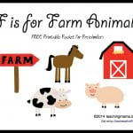 F is for Farm Animals — Letter F Printables