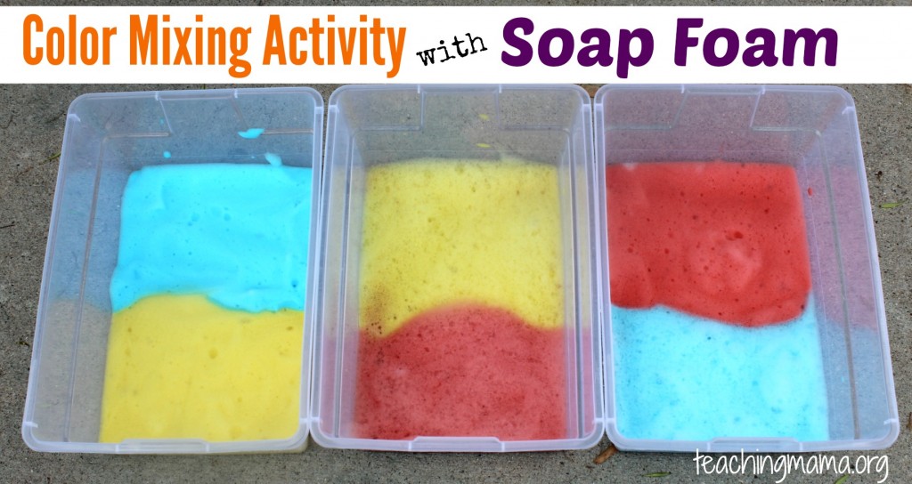 Color Mixing Activity with Soap Foam