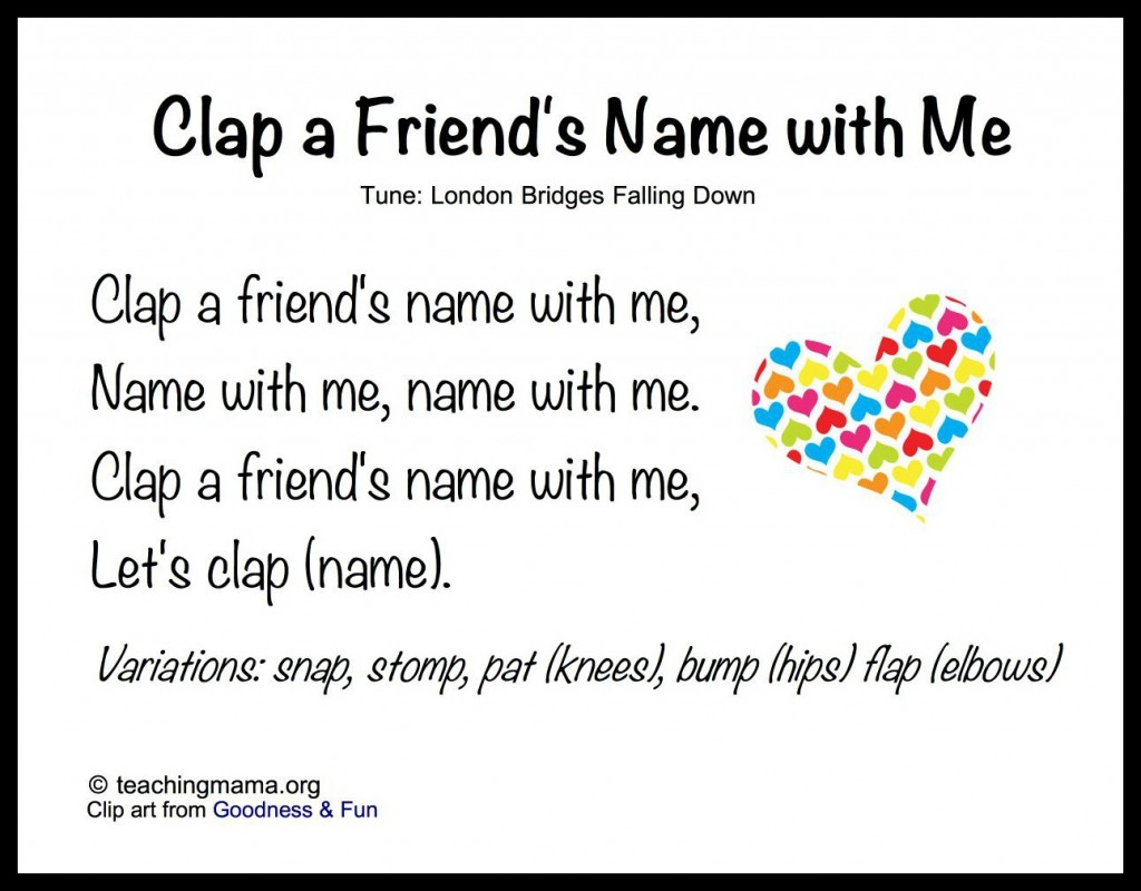 Clap a Friend's Name with Me