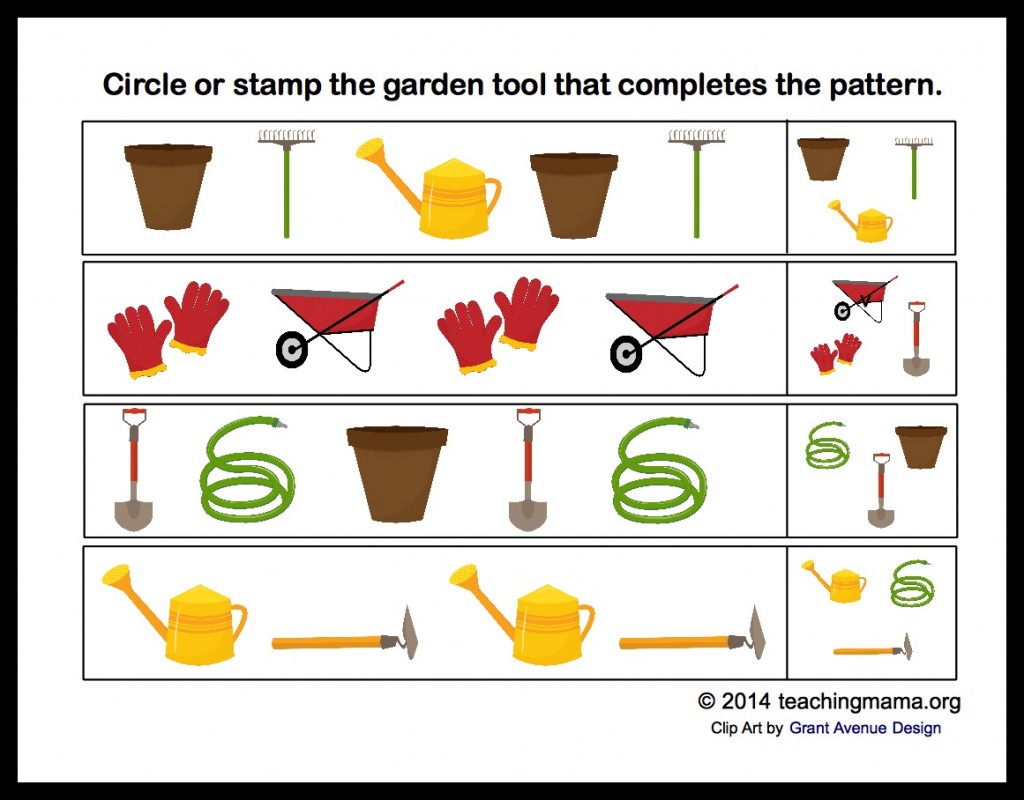 g is for garden letter g printables