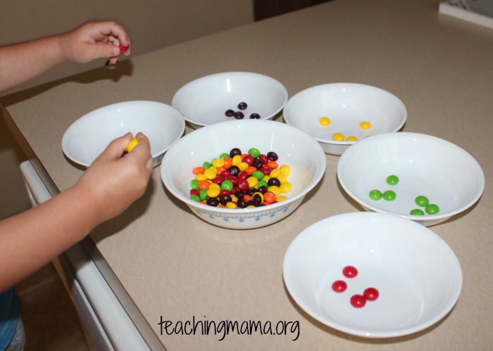 Skittle Sorting