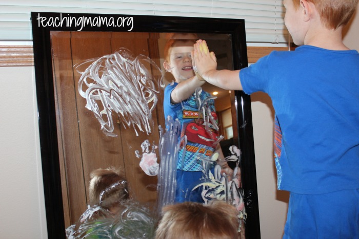 Sensory Play with Finger Paint