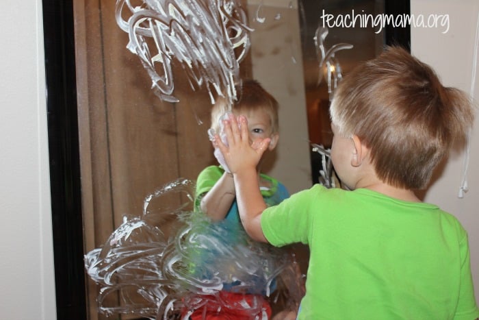 Sensory Play with Skittles Finger Paint