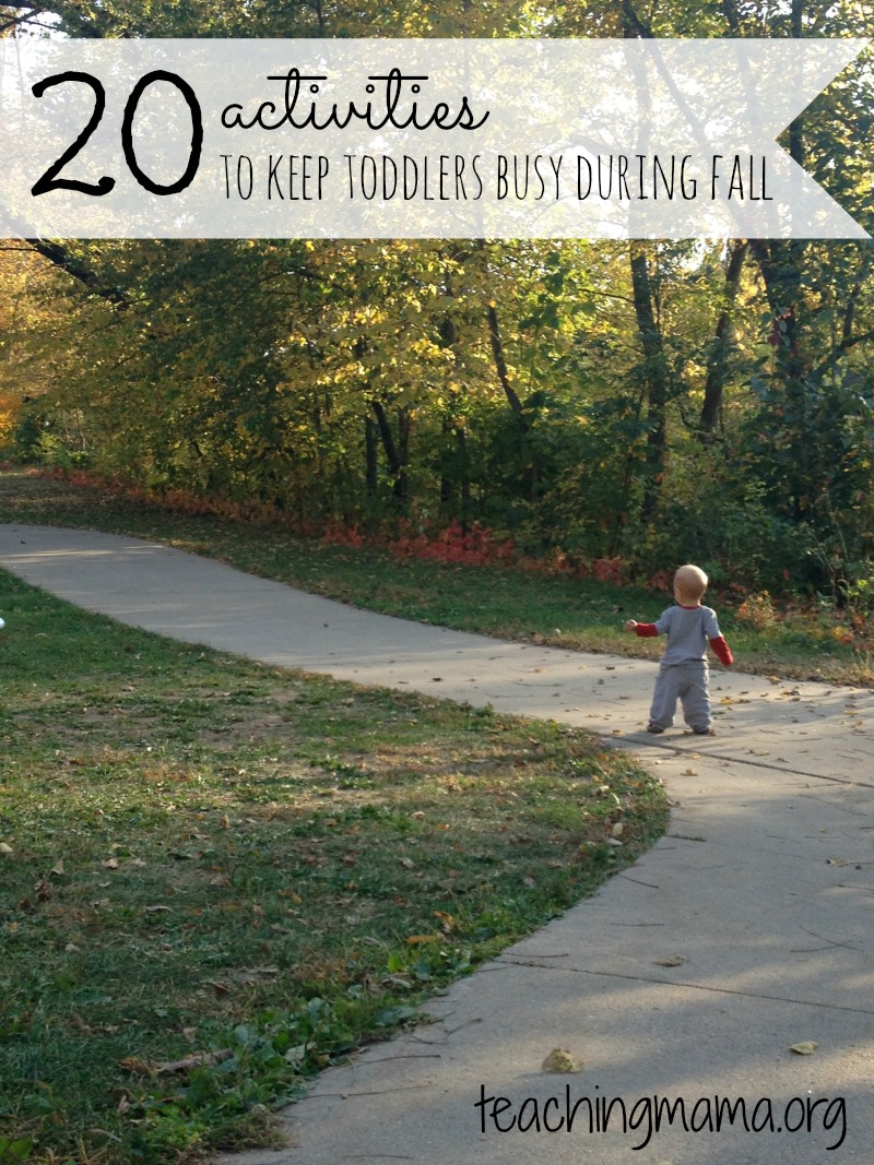 20 Activities to Keep Toddlers Busy During Fall - Teaching Mama