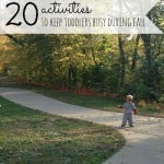 20 Activities to Keep Toddlers Busy During Fall