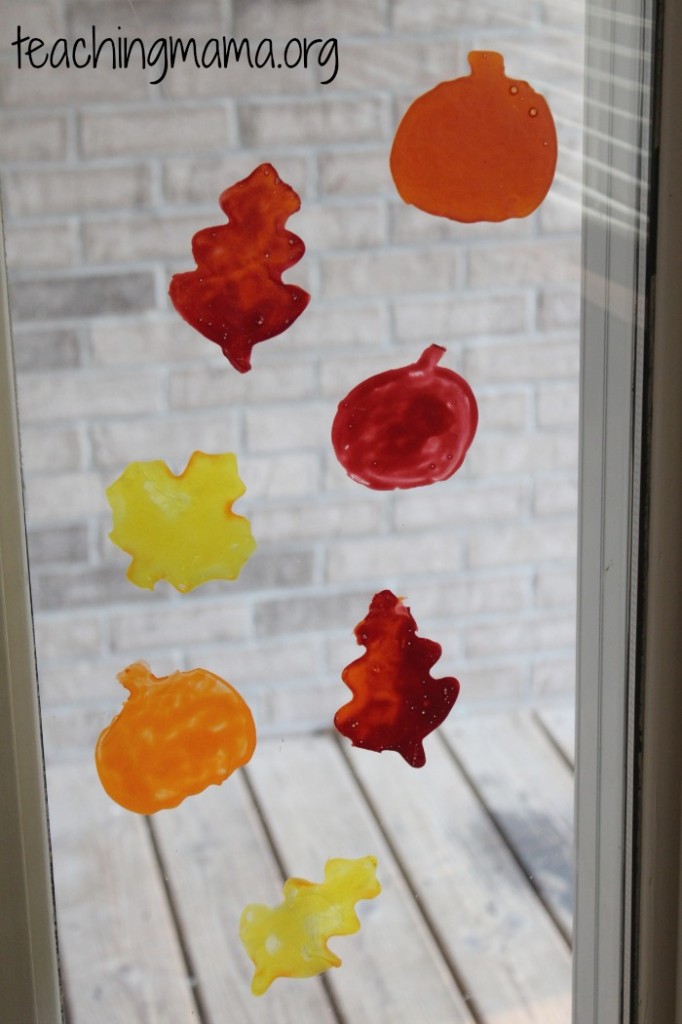 How to Make: 'Window Clings' from PVA Glue, Easy & Cheap Craft Activity  for Kids