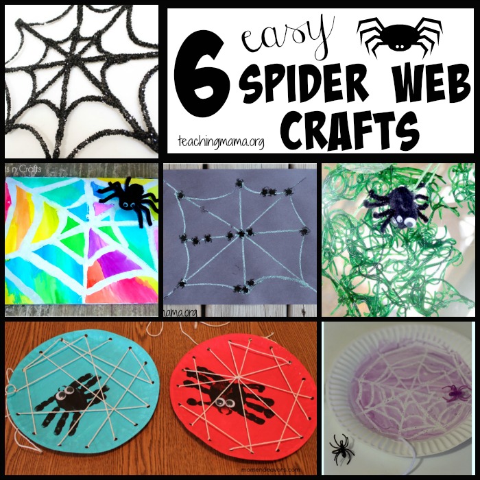 Paper Plate Spider Webs, Crafts for Kids