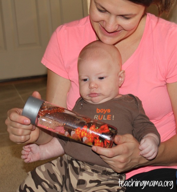 Baby Sensory Bottle with Mom