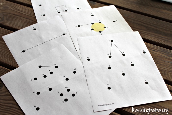 Dot to Dot sheets