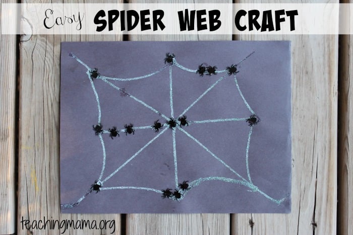 Easy Spider Web Craft