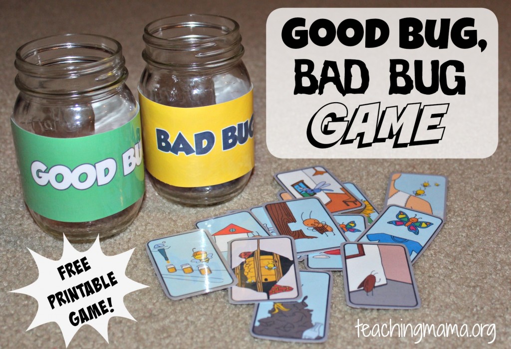 Good Bug, Bad Bug Game (FREE printable game!)