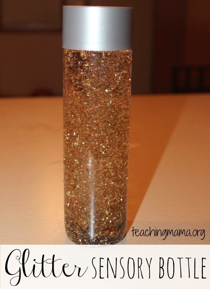 November Glitter Sensory Bottle