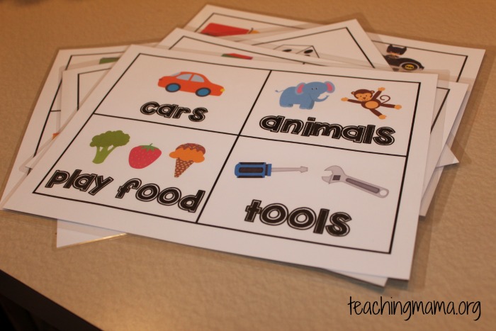 Toy Bin Label Cards