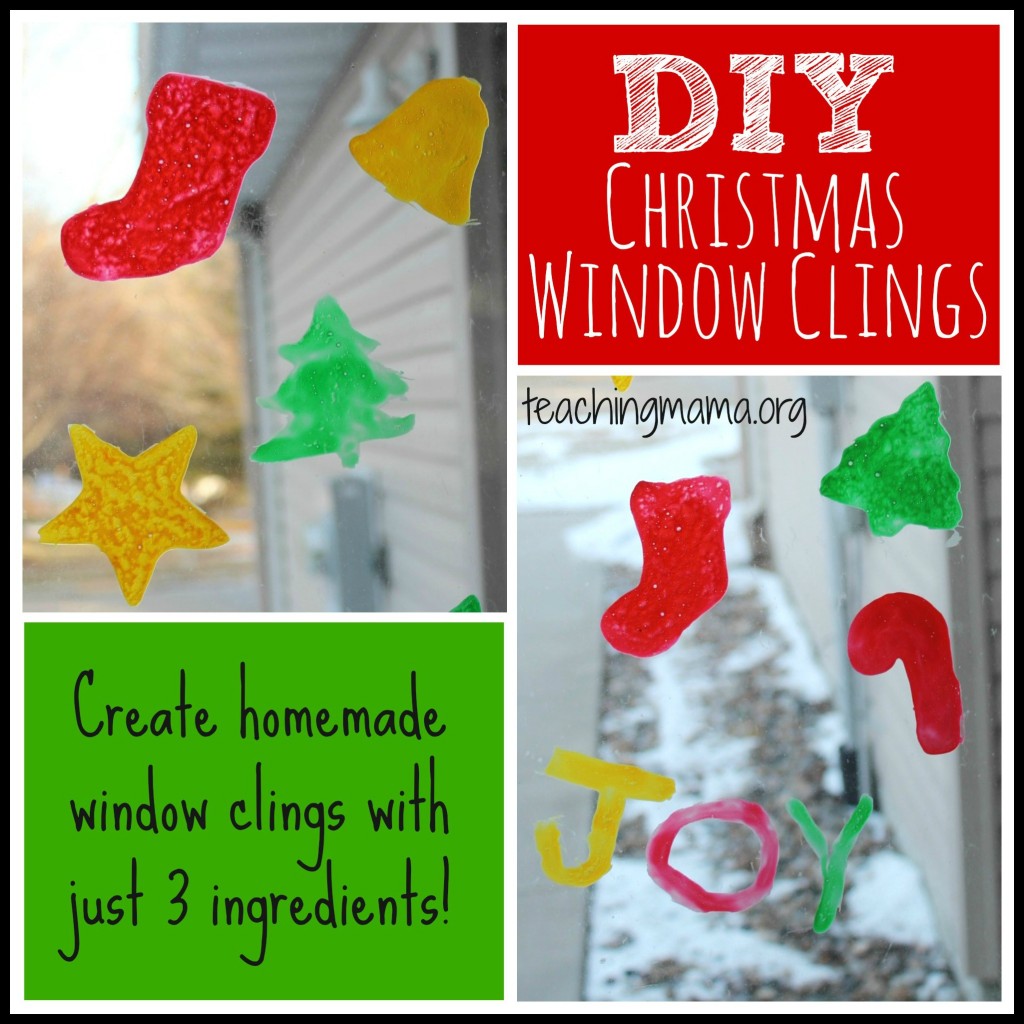 DIY Christmas Window Clings