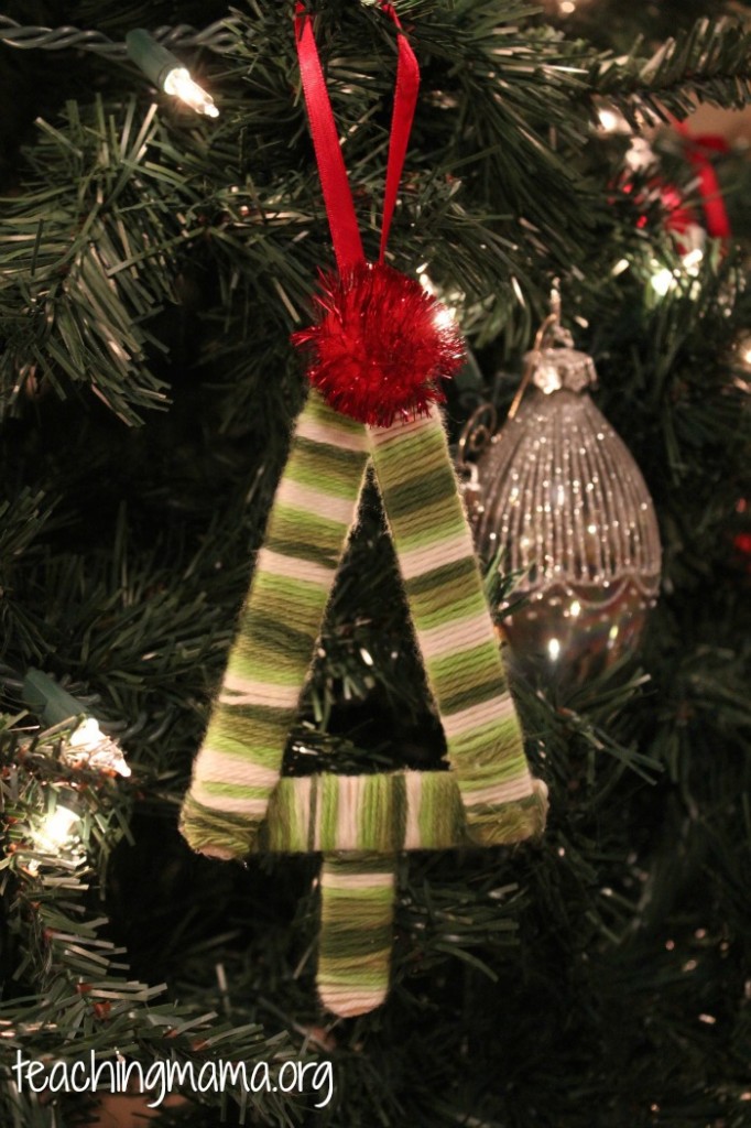 Yarn-Wrapped Tree Ornament