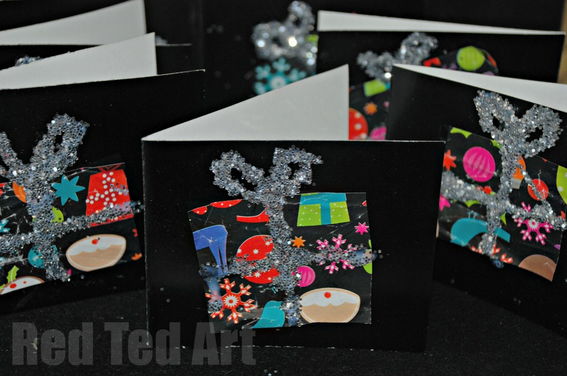 handmade christmas thank you cards