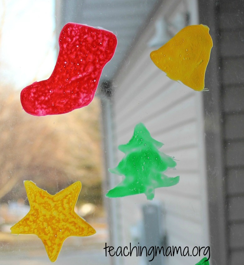 DIY Christmas Window Clings