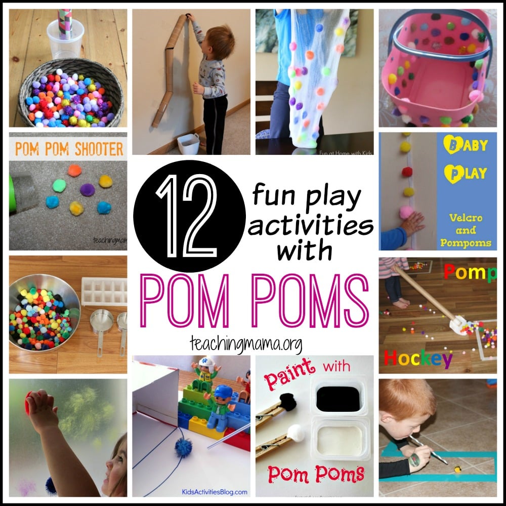 12 Fun Play Activities with Pom Poms