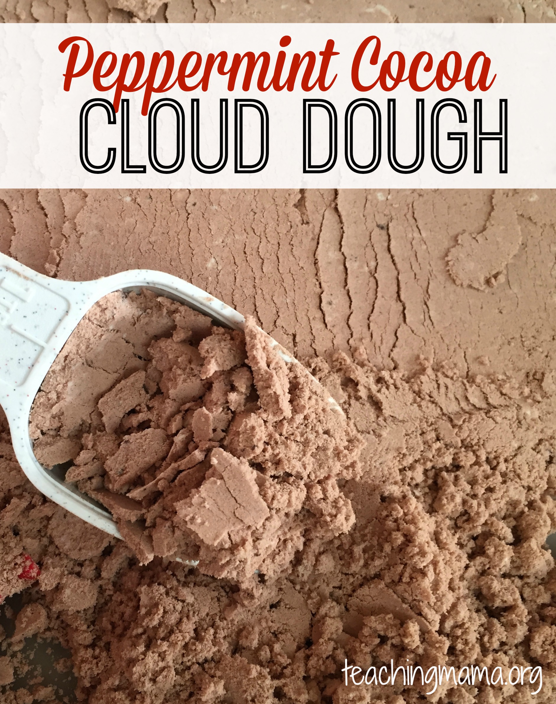 Peppermint Cocoa Cloud Dough