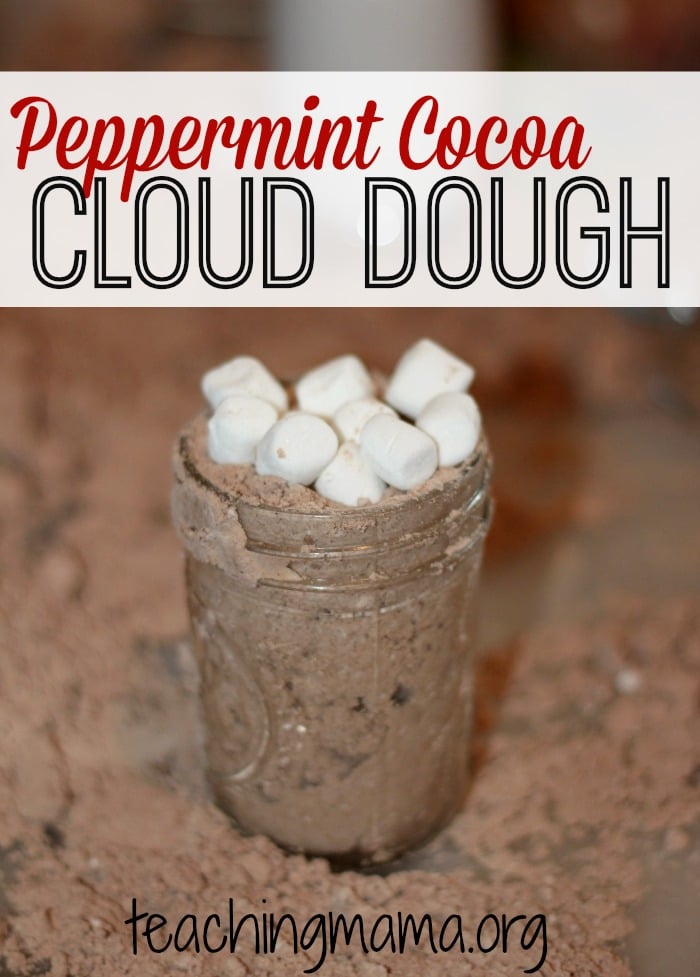 Peppermint Cocoa Cloud Dough
